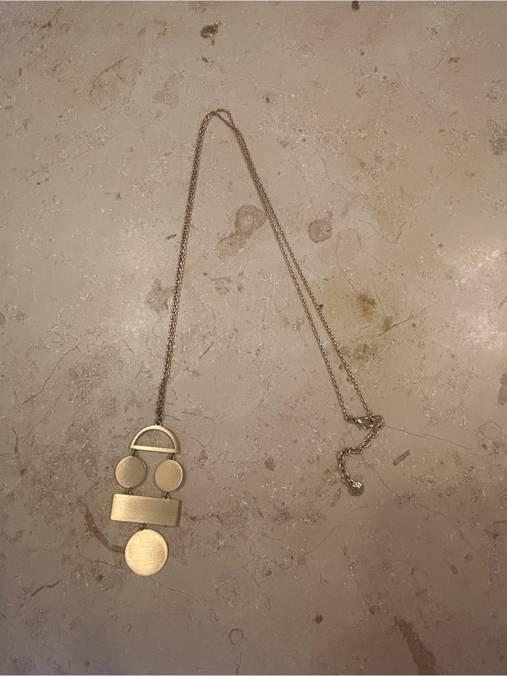 Minimalist Gold Geometric Pendant Necklace - Women Jewelry